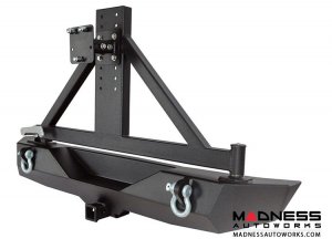 Jeep Wrangler JK Black Heavy Duty Rock Crawler Rear Bumper (2007 - 2018)